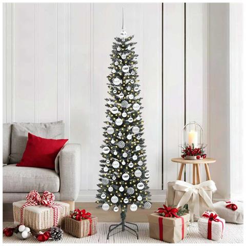 Albero di Natale artificiale con 300 LED Verde 180 cm - Foto 2