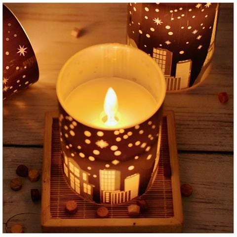 Candela Led Romantica Senza Fiamma (diametro 7,5cm, Altezza 10cm) Per Atmosfera Accogliente - Foto 4