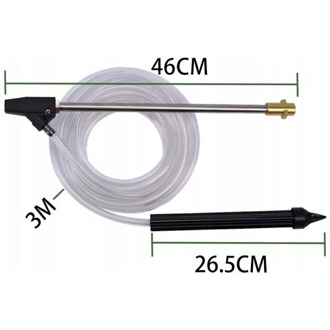 Set Di Idrosabbiatura Con Ugello Ceramico - Compatibile Con Idropulitrici Bosch /macallister /ar /michelin /makita /black&decker | Tubo 3m, Lancia 460mm - Foto 2