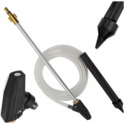 Set Di Idrosabbiatura Con Ugello Ceramico - Compatibile Con Idropulitrici Bosch /macallister /ar /michelin /makita /black&decker | Tubo 3m, Lancia 460mm - Foto 1