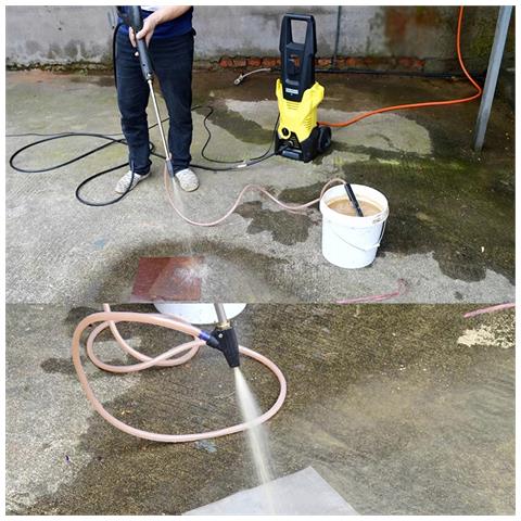 Set Di Idrosabbiatura Con Ugello Ceramico - Compatibile Con Idropulitrici Bosch /macallister /ar /michelin /makita /black&decker | Tubo 3m, Lancia 460mm - Foto 7