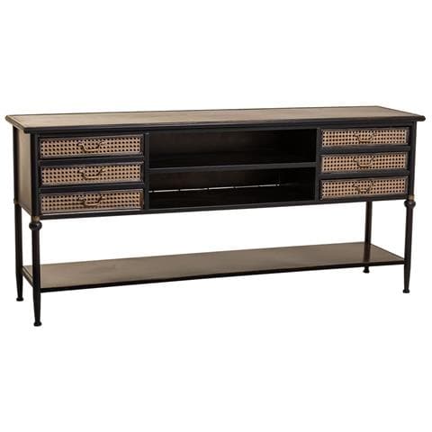 Credenza In Metallo Marrone 180x45x80h - Foto 1