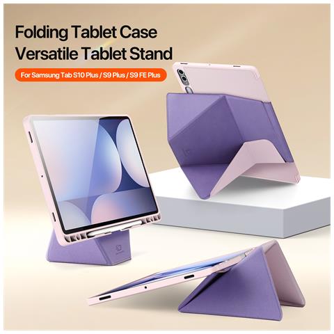 Cover per Galaxy Tab S10+ - Pelle /PU, Rosa - Foto 2