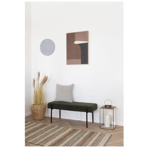 Orologio Da Parete Ravenna In Mdf Grigio Chiaro Con Movimento Silenzioso Ø40 Cm - Foto 5