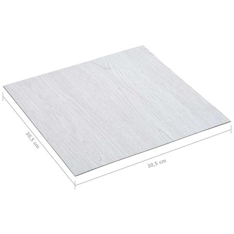 Tavole per Pavimenti 55 pcs Bianco 5,11 m² PVC - Foto 6