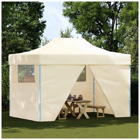 Tenda Party Crema 291 x 431 x 315 cm Tessuto Oxford - Foto 2