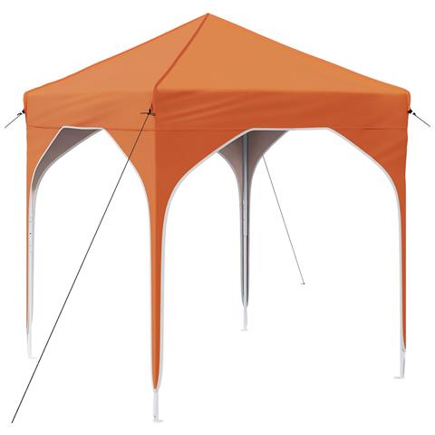 Tenda per feste a pop-up 194 x 194 x 245 cm Arancione - Foto 1