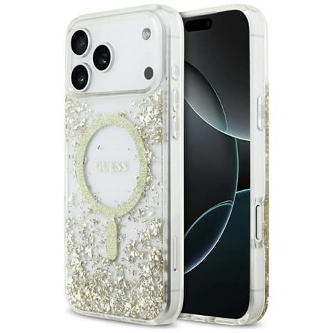 Custodia Iphone 17 Pro Max Guess Dorata Con Glitter - Una Scelta Elegante - Foto 1