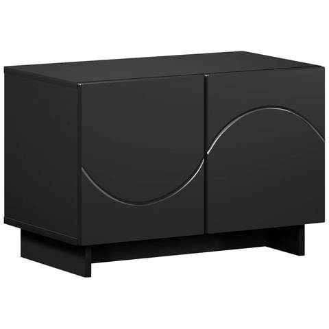 Supporto TV 60 x 34.5 x 40 cm Nero Legno ingegnerizzato - Foto 1