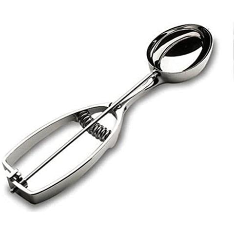 Paletta per gelato ovale Professional 67163, in acciaio inossidabile, 63 x 48 - Foto 1