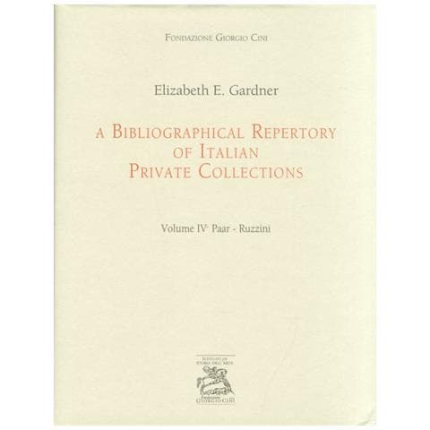 A Bibliographical repertory of italian private collections. Vol. 4: Paar-Ruzzini - Foto 1