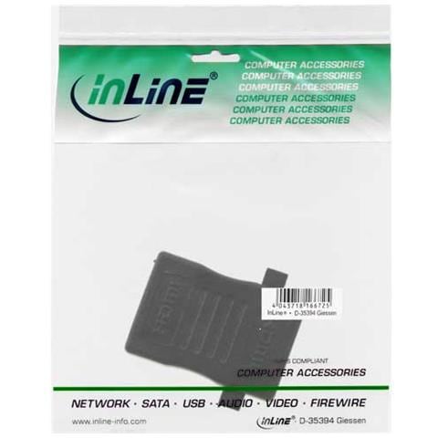 adattatore hdmi 19pin type-a femmina a hdmi 19pin type-a femmina, pin dorati, montaggio a pannello - Foto 3