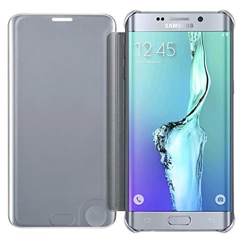 Custodia a Specchio Argento per Galaxy S 6 Edge  - Foto 2