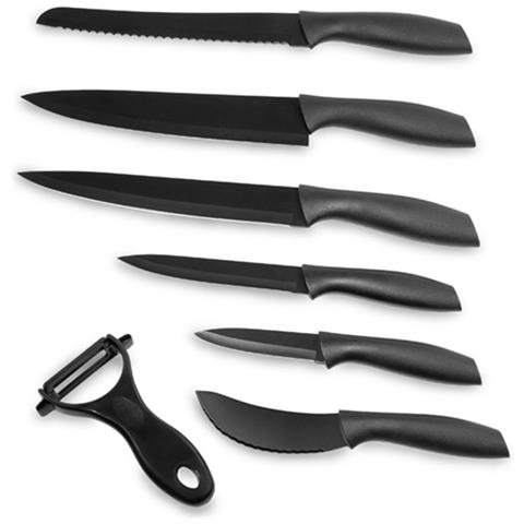 Set 7 Coltelli Professionali Titanium Spessore Lama 1,5 Mm - Foto 4