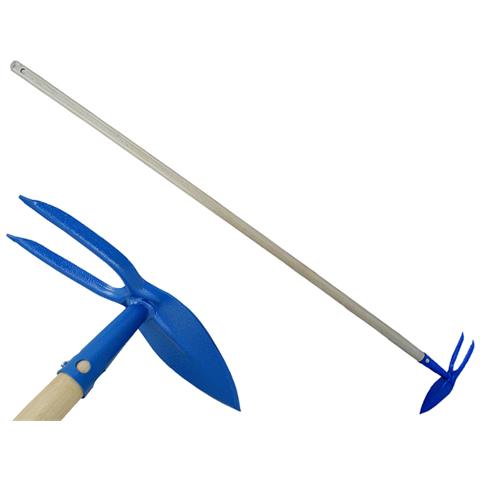 Zappa A Cuore E Bidente, Dimensione Cm. 115 E Peso Kg. 0,7 Con Manico In Legno Da Cm. 110. - Foto 1