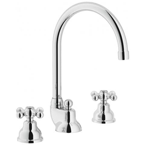 Teknobili Grazia C5012/1 Gruppo Alto Lavabo 3 Fori Con Scarico, Cromo - Foto 1