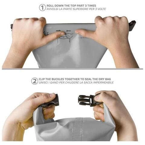 Borsa Impermeabile Explorer 2L con Tasca per Smartphone fino a 6.2'' Colore Grigio - Foto 5