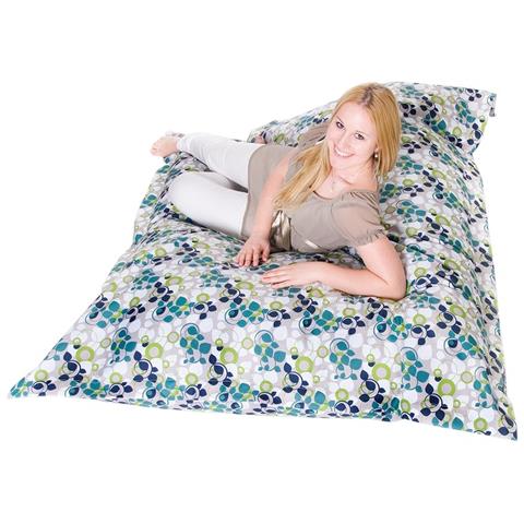 Poltrona Sacco Impermeabile In Poliestere Fantasia Floreale 140x180cm - Foto 1