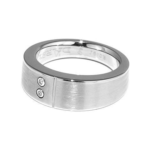 DS-A003 Anello da Donna in Acciaio Colore Argento Misura 14 - Foto 2