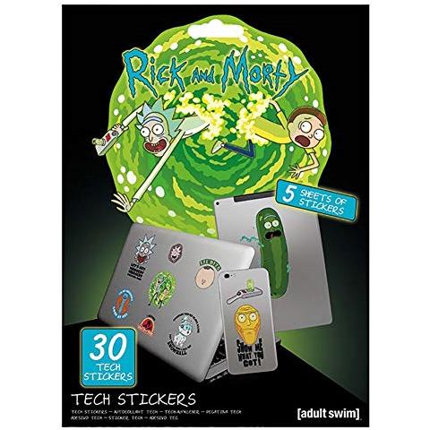 Rick & Morty Tech Sticker Artefatti - Foto 1