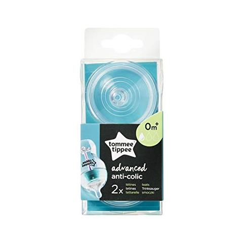 Tommee Tippee Anti-tettarelle Colica Avanzato, Flusso Lento, 0 + 2 Pezzi - Foto 1