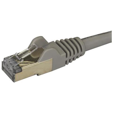Cavo di Rete Ethernet Cat6a - Cavo Schermato STP da 3m - Cavo RJ45 Antigroviglio - Grigio - Foto 3