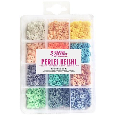 Scatola Di Perline Heishi - 12 Colori Pastello - Foto 1