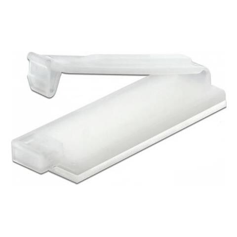 Delock Fermacavo Con Clip Di Bloccaggio Autoadesivo Naturale 10 Pezzi - Foto 1