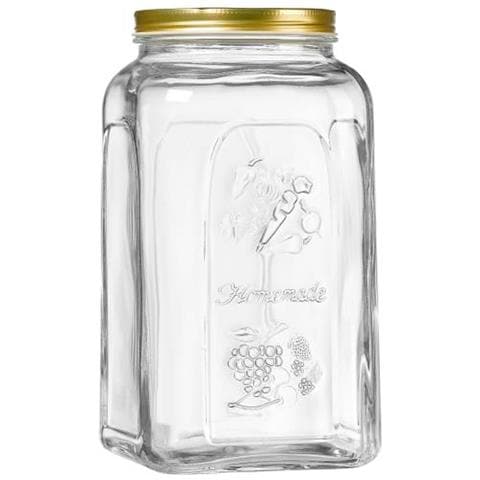 Homemade Recipiente Quadrato Vetro Trasparente - Foto 1