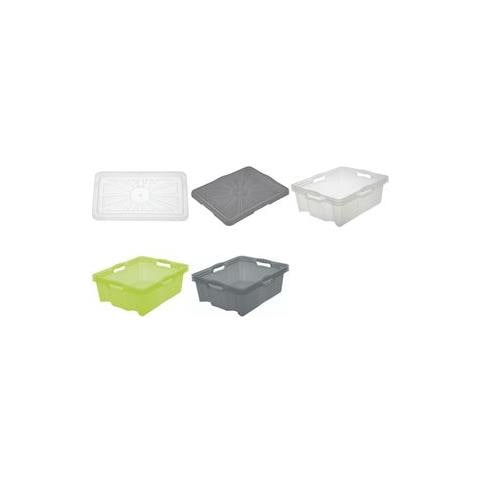 Deckel ""franziska"" Fr Multi-box L+xl, Crystal-grey Material: Pp, Transparent, Mae: (b) 430 X (t) 350 Mm - 1 Stck (1024882700000) - Foto 1