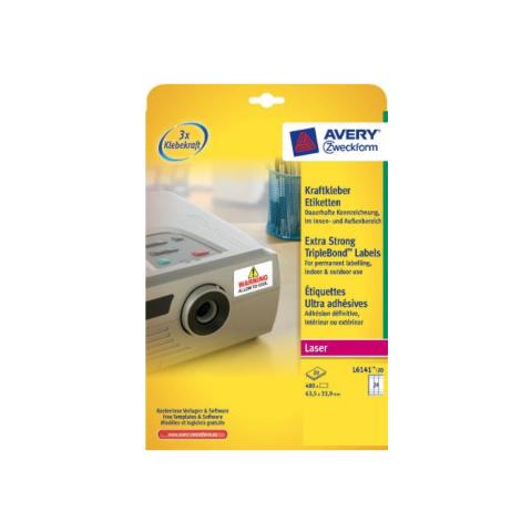 L6141-20 etichetta per stampante Bianco Etichetta per stampante autoadesiva - Foto 1