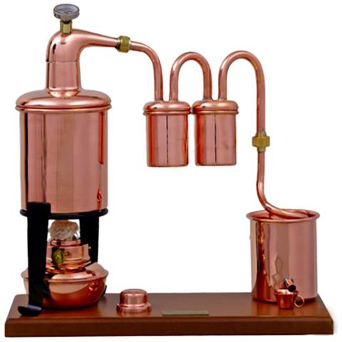 Alambicco Alembic Rum Type Premium 0,7 Litri Con Bruciatore A Spirito E Termometro - Foto 1