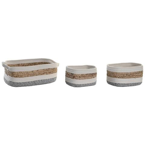 Scatola Decorativa Fibra Naturale 33 X 23 X 13 Cm - Foto 2