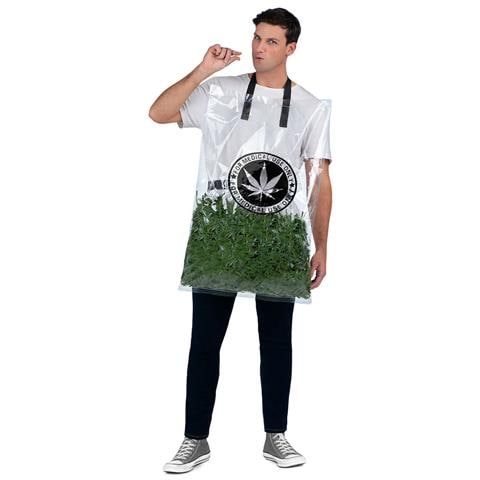 Costume Per Adulti Marihuana Taglia Unica Verde (2 Pezzi) - Foto 1