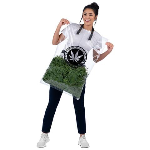 Costume Per Adulti Marihuana Taglia Unica Verde (2 Pezzi) - Foto 7