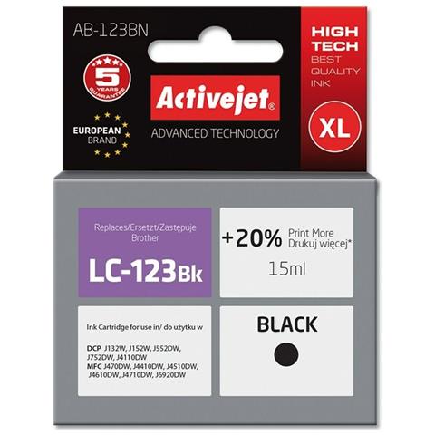 Cartuccia Ad Inchiostro Originale Ab-123bn Nero - Foto 1