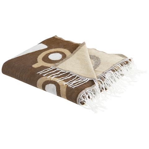 Coperta Siddha Tessuto 130 X 170 Cm Marrone - Foto 2