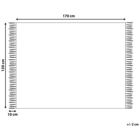 Coperta Siddha Tessuto 130 X 170 Cm Marrone - Foto 12