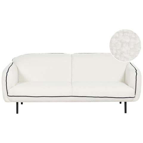 Divano 3 Posti Tonsberg Bouclé Bianco - Foto 2