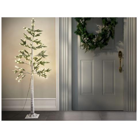 Albero Di Natale Da Esterno Bianco Con Led 180 Cm Albioni - Foto 1