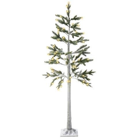 Albero Di Natale Da Esterno Bianco Con Led 180 Cm Albioni - Foto 2