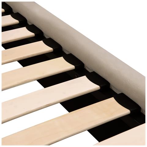 Letto Matrimoniale Velluto Tortora 180 X 200 Cm Brin - Foto 8