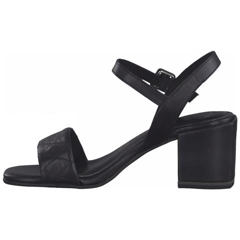 Black Elegant Open Sandals Sandali Pelle Scarpe Donna Nero Eu 36, 2-28331-28 001 - Foto 3