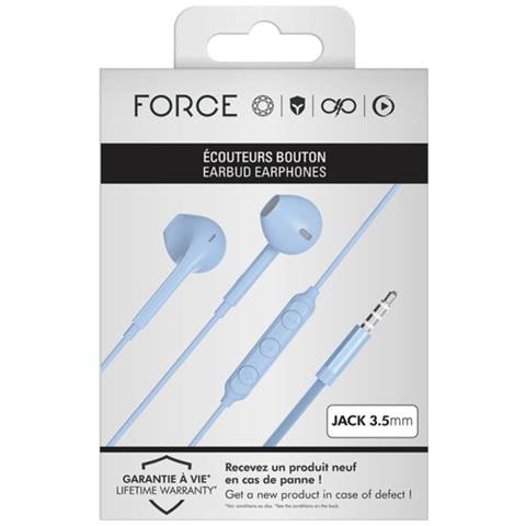 Auricolari Con Jack Da 3,5 Mm Con Design Rinforzato, Blu - Foto 2