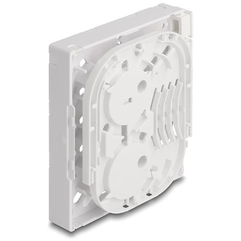 Scatola di connessione in fibra ottica FTTH per montaggio a parete per 4 x SC Simplex o LC Duplex bianco - Foto 1