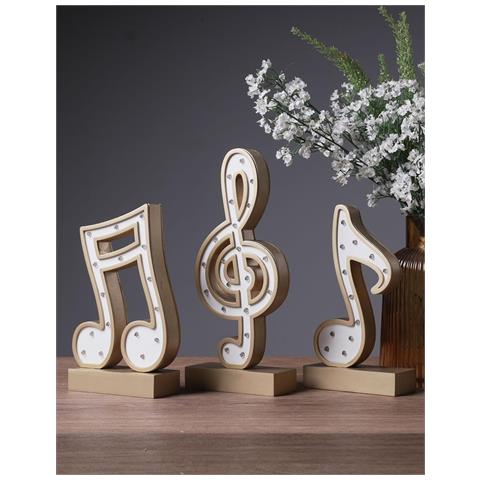 Luce Moderna A Forma Di Nota Musicale - Decorazione Dorata Unica - Foto 2