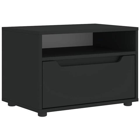 Mobile Tv Visnes Nero 60x40x38 Cm In Legno Multistrato - Foto 2