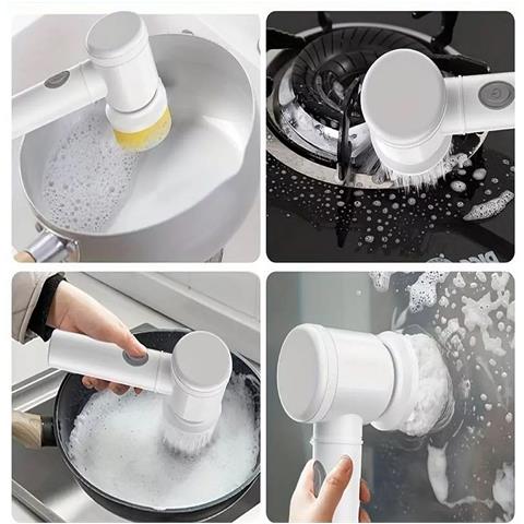 Spazzola Per Pulizia Multifunzione Ricaricabile Colore: Bianco - Foto 6