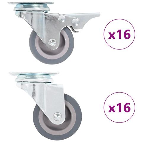 Ruote Girevoli 32 Pz 50 Mm - Foto 2