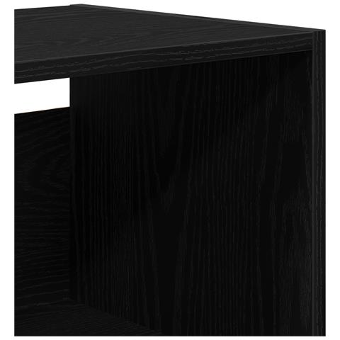 Highboard  in quercia nera 69.5x34x180 cm in legno ingegnerizzato, Sideboard  in quercia nera 69.5x34x90 cm in legno ingegnerizzato, Armadio a muro appeso  in quercia nera 69.5 x 32.5 x 90 cm - Foto 9